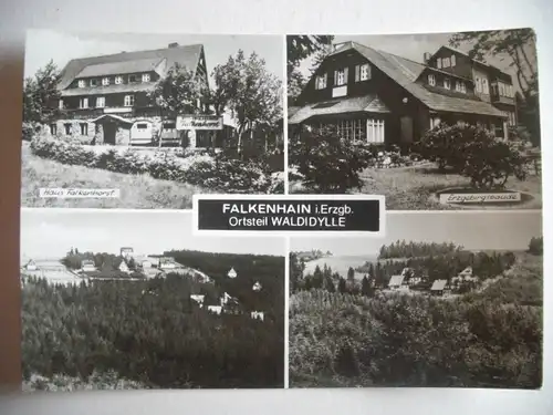 Alte AK Falkenhain Waldidylle Erzgebirge [U34]