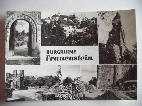 Alte AK Burgruine Frauenstein Mehrbildkarte [U37]