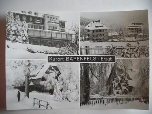 Alte AK Bärenfels Erzgebirge Putzmühle Mehrbildkarte [U73]