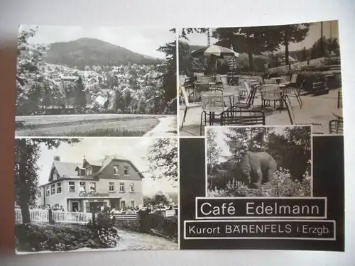 Alte AK Bärenfels Cafe Edelmann [U74]