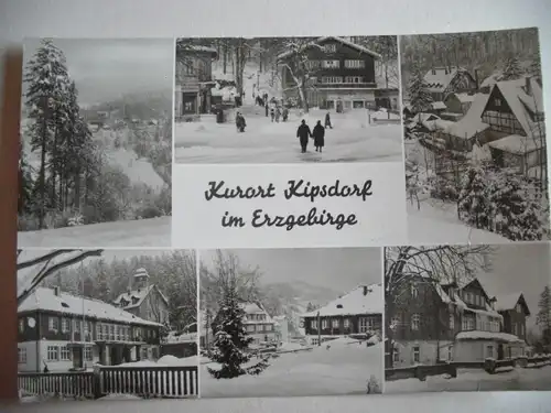 Alte AK Kipsdorf Erzgebirge Mehrbildkarte [U75]