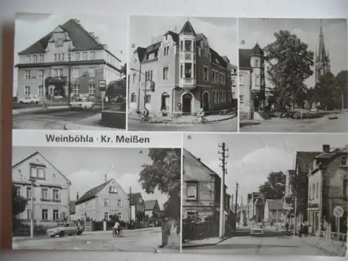 Alte AK Weinböhla Kreis Meißen Mehrbildkarte [U99]