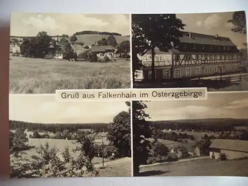 Alte AK Falkenhain Osterzgebirge Mehrbildkarte [U100]