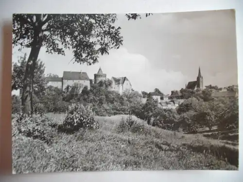 Alte AK Leisnig Blick zur Burg [U109]