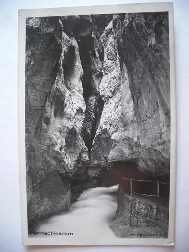 Alte AK Partnachklamm Garmisch Partenkirchen [Z423]