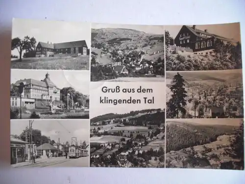 Alte AK Klingenthal Gruß aus dem klingenden Tal [aG237]