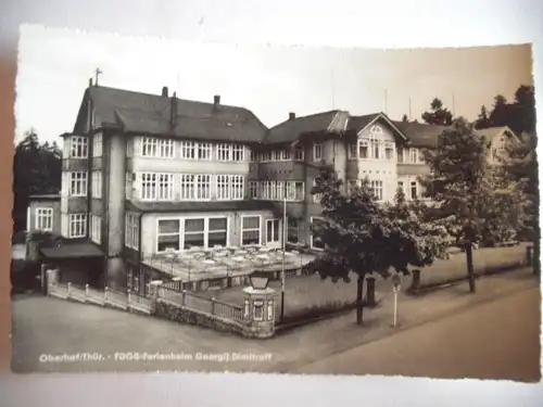Alte AK Oberhof Thüringen FDGB Ferienheim [aG256]
