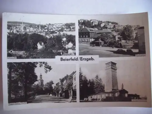 Alte AK Beierfeld Erzgebirge Mehrbildkarte [aG287]