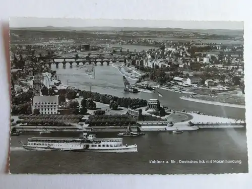 Alte AK Koblenz Deutsches Eck [aJ1121]