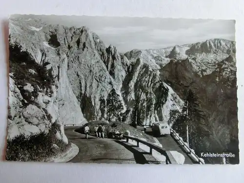 Alte AK Berchtesgaden Kehlsteinstraße m. Göll u. Brett [aJ1146]