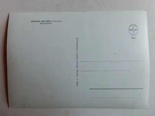 Alte AK Schloß Wolfegg Bankettsaal [aJ1167]