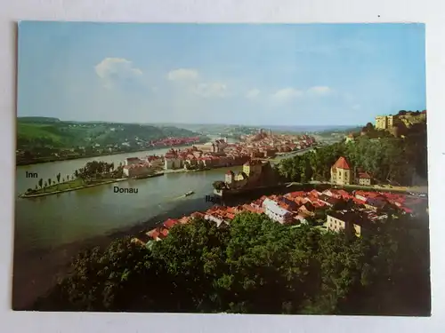 Alte AK Passau Gesamtansicht [aJ1191]