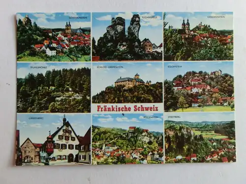 Alte AK Fränkische Schweiz Mehrbildkarte [aJ1237]