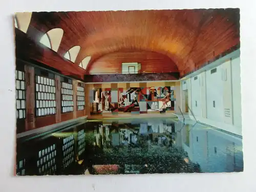 Alte AK Villach Warmbad Hallenbassin [aJ1249]