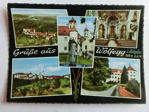 Alte AK Wolfegg Allgäu Mehrbildkarte [aJ1251]