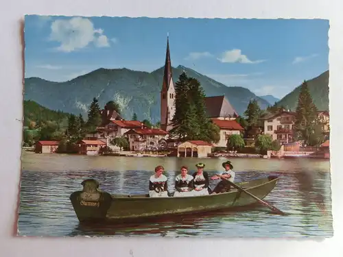 Alte AK Rottach Egern m. Bodenschneid Tracht [aJ1270]