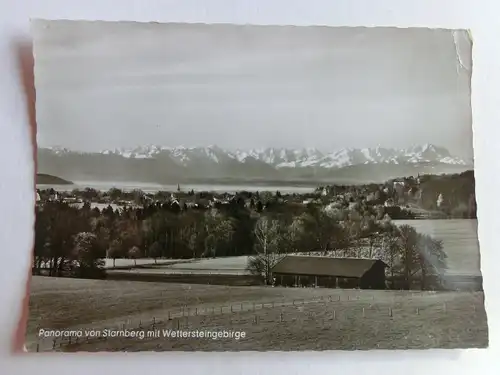 Alte AK Starnberg Wettersteingebirge Panorama [aJ1276]