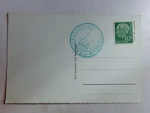 Alte AK Ruhpolding Taubensee m. Rauschbergbahn [aJ1296]