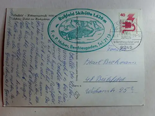 Alte AK Berchtesgaden Roßfeld Mehrbildkarte [aJ1300]