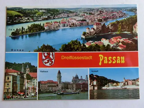 Alte AK Passau Mehrbildkarte [aJ1343]