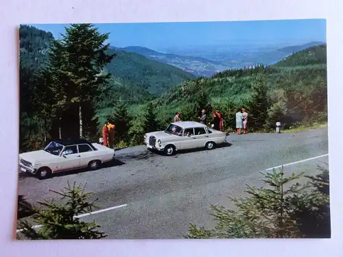 Alte AK Schwarzwaldhochstraße Autos Ford Mercedes [aJ1345]