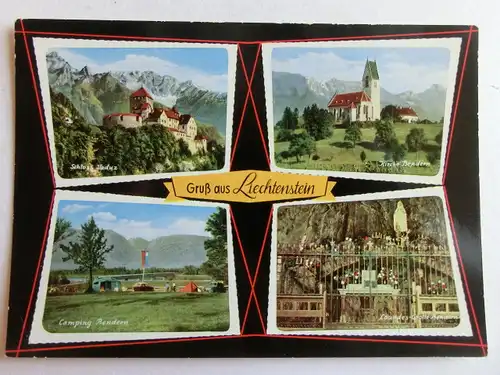 Alte AK Liechtenstein Mehrbildkarte [aJ1364]