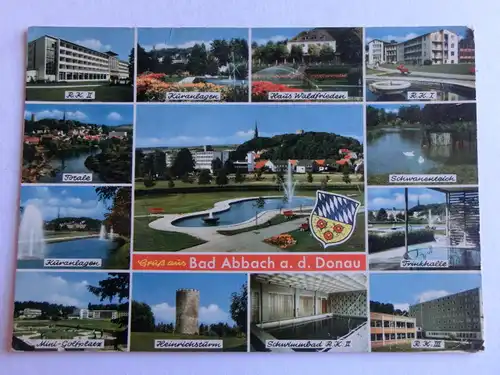 Alte AK Bad Abbach Donau Mehrbildkarte [aJ1377]
