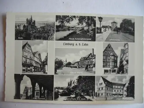 Alte AK Limburg Lahn Mehrbildkarte [Z621]