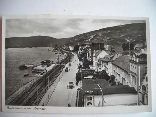 Alte AK Rüdesheim Rhein Rheinstraße [Z633]