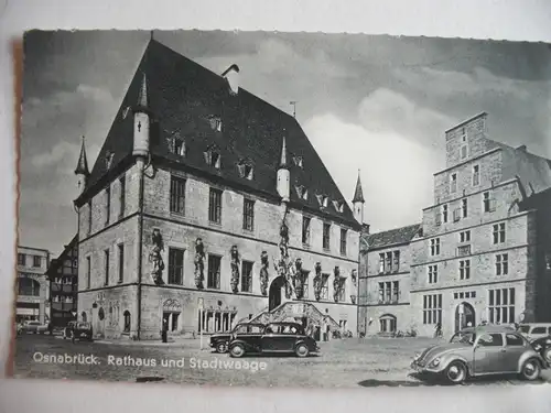 Alte AK Osnabrück Rathaus Stadtwaage [Z699]
