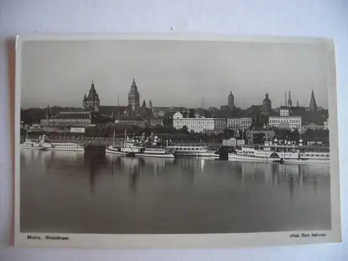 Alte AK Mainz Rheinfront Phot. Rolf Kellner [Z710]