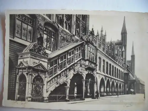 Alte AK Lübeck Rathausstraße [Z744]
