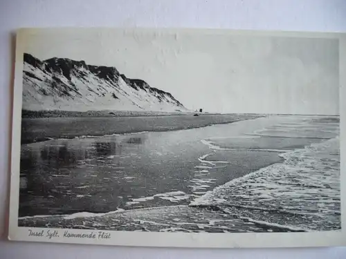 Alte AK Insel Sylt Kommende Flut [Z748]