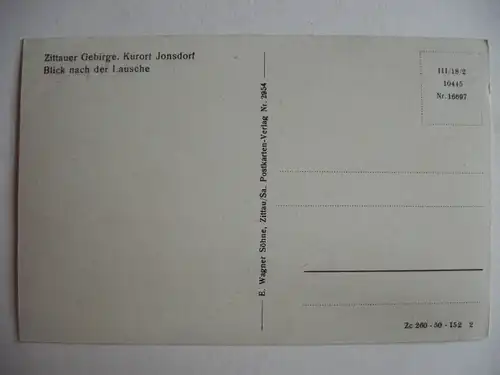 Alte AK Zittauer Gebirge Jonsdorf Lausche [Z840]