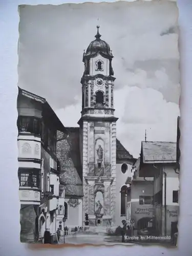 Alte AK Mittenwald Kirche [Z424]