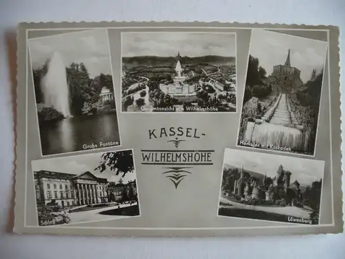 Alte AK Kassel Wilhelmshöhe Mehrbildkarte [Z561]