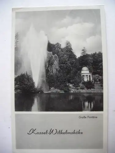 Alte AK Kassel Wilhelmshöhe Große Fontäne [Z564]