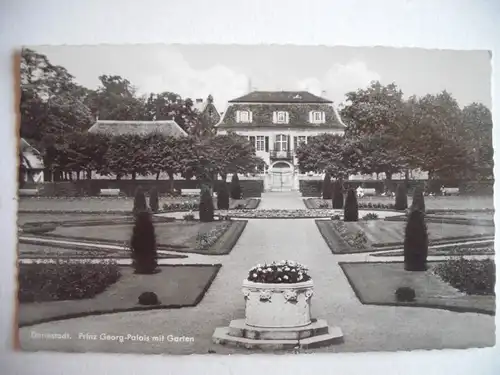 Alte AK Darmstadt Prinz- Georg Palais mit Garten [Z569]