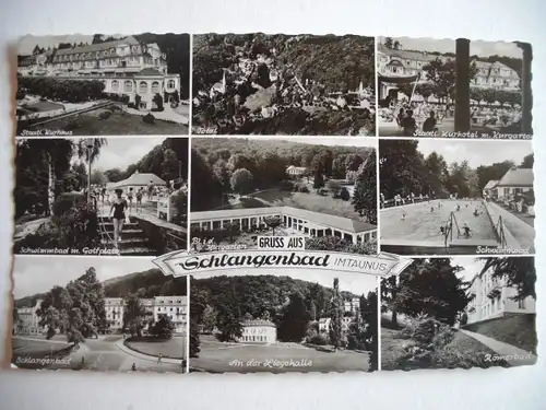 Alte AK Schlangenbad Mehrbildkarte Taunus [Z577]