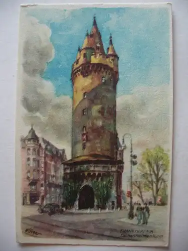 Alte AK Frankfurt Eschenheimer Turm [Z610]