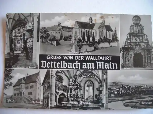 Alte AK Dettelbach Main Mehrbildkarte [Z482]