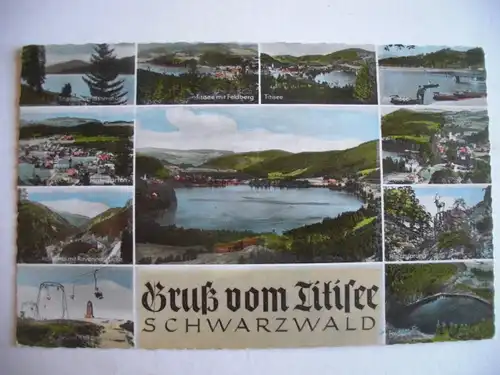 Alte AK Titisee Schwarzwald Mehrbildkarte [Z34]