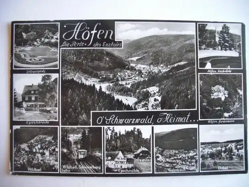 Alte AK Höfen Schwarzwald Enztal Mehrbildkarte [Z45]