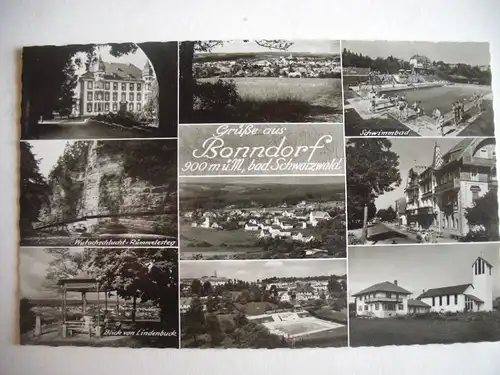 Alte AK Bonndorf Schwarzwald Mehrbildkarte [Z210]