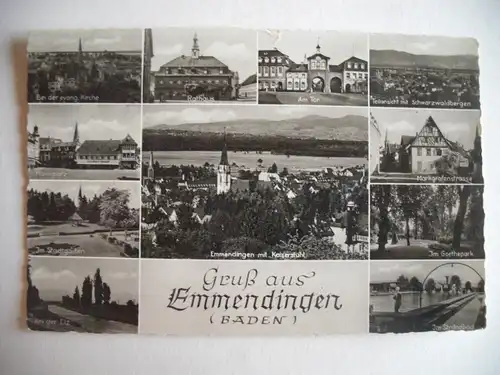 Alte AK Emmendingen Mehrbildkarte [Z219]