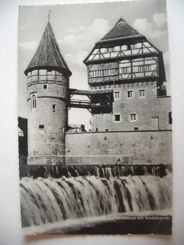 Alte AK Balingen Zollernschloß Wasserturm [Z231]