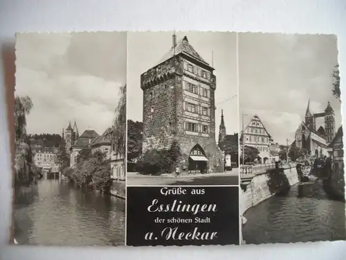 Alte AK Esslingen Neckar Mehrbildkarte [Z261]