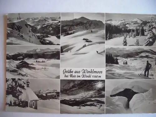 Alte AK Winklmoos Reit im Winkl Winter Schnee [Z336]