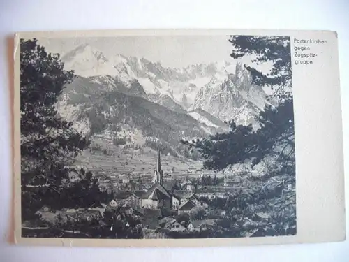 Alte AK Partenkirchen Garmisch Partenkirchen Zugspitze [Z346]