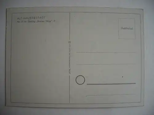 Alte AK Alt Halberstadt W. Ebeling Breiter Weg [aA608]